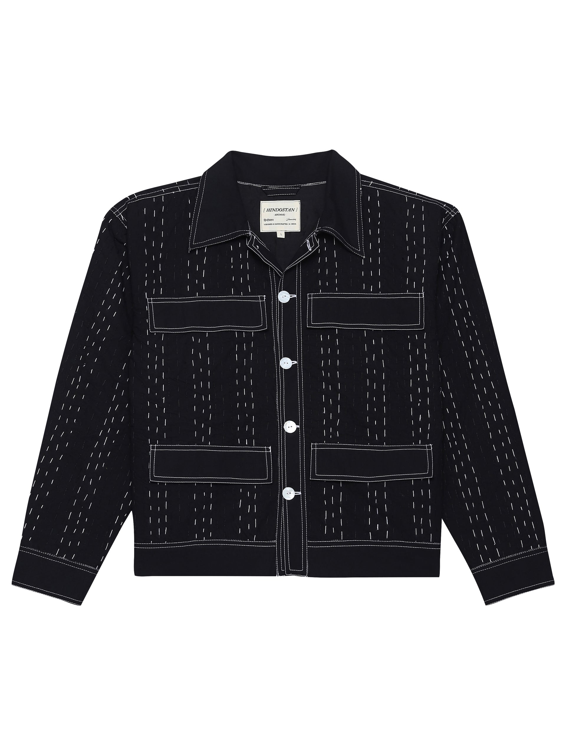 BLACK KANTHA JACKET
