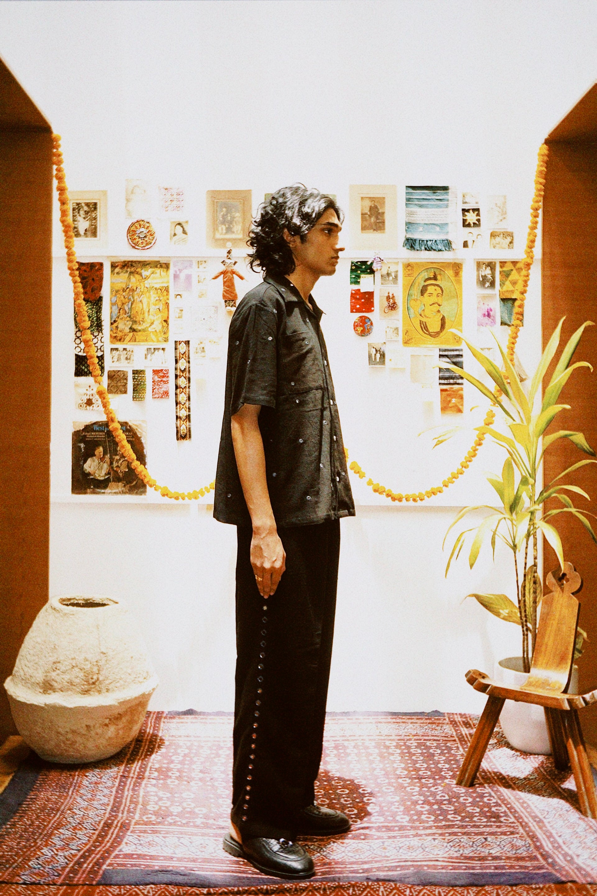 HAND EMBROIDERED MIRROR SHIRT