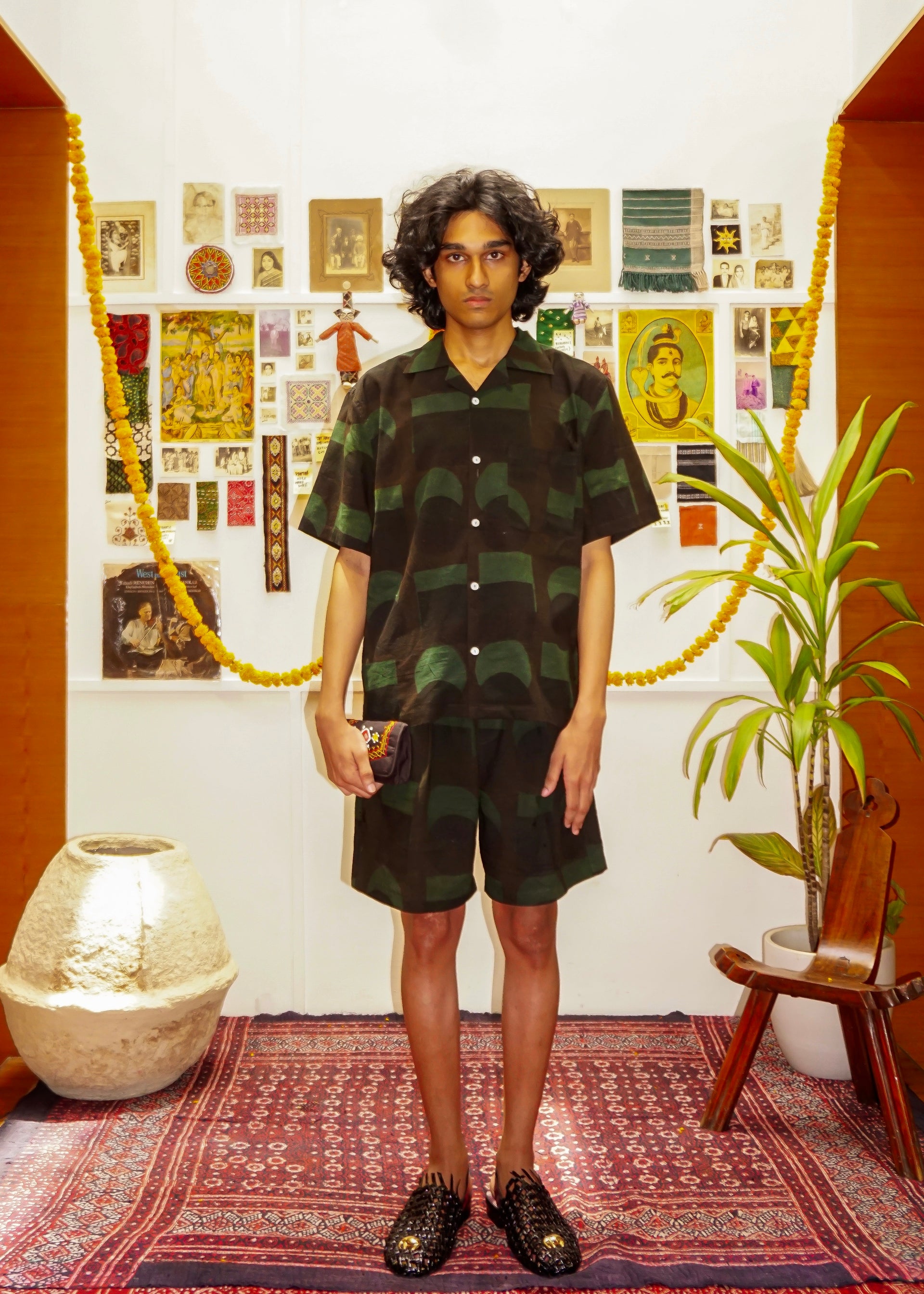 CRESCENT AJRAKH SHIRT