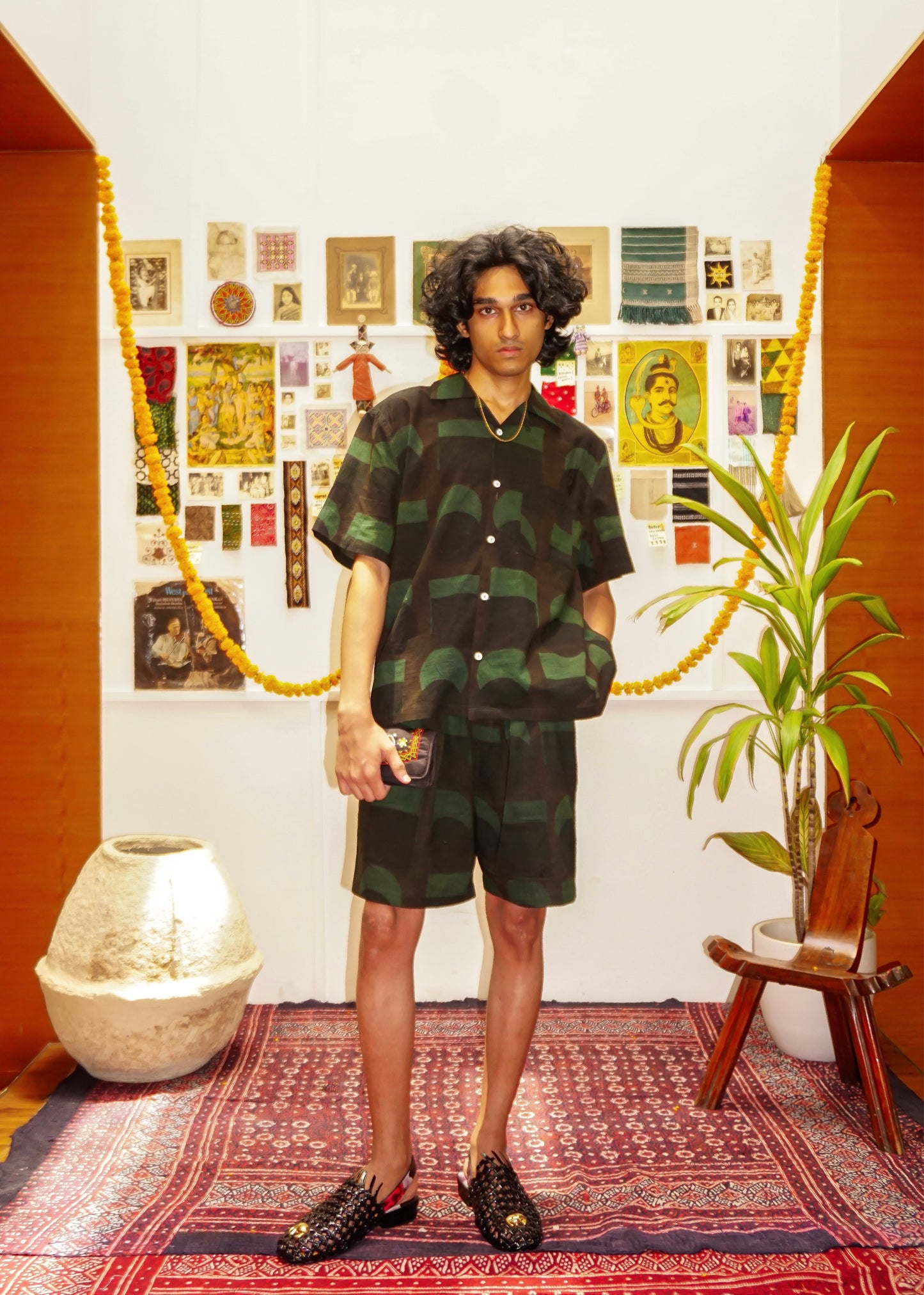 CRESCENT AJRAKH SHIRT