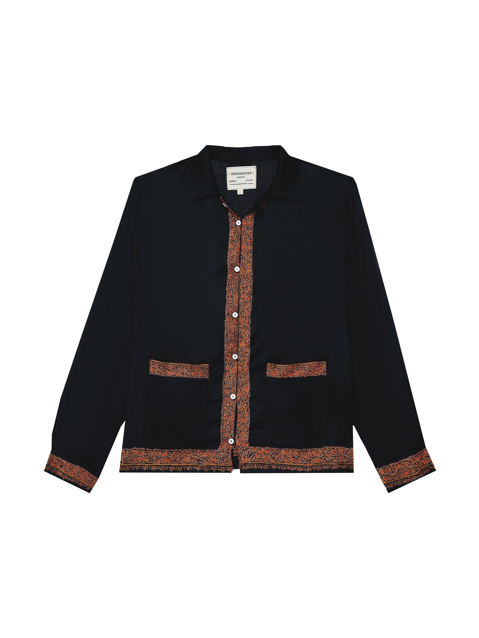 'PASHMINA'  HAND-EMBROIDERED SHIRT