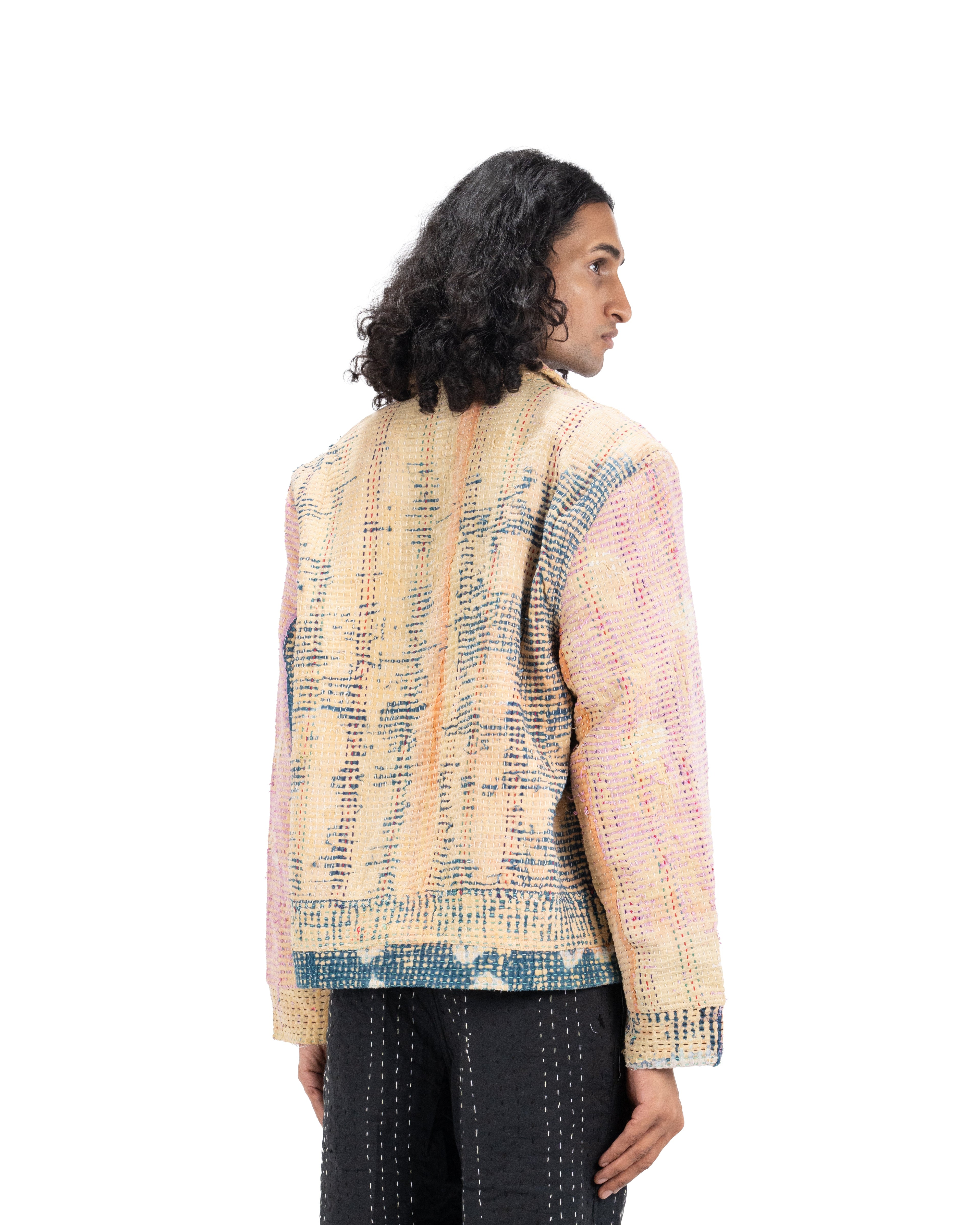 ‘KATAAV’ VINTAGE KANTHA JACKET - Hindostan Archive