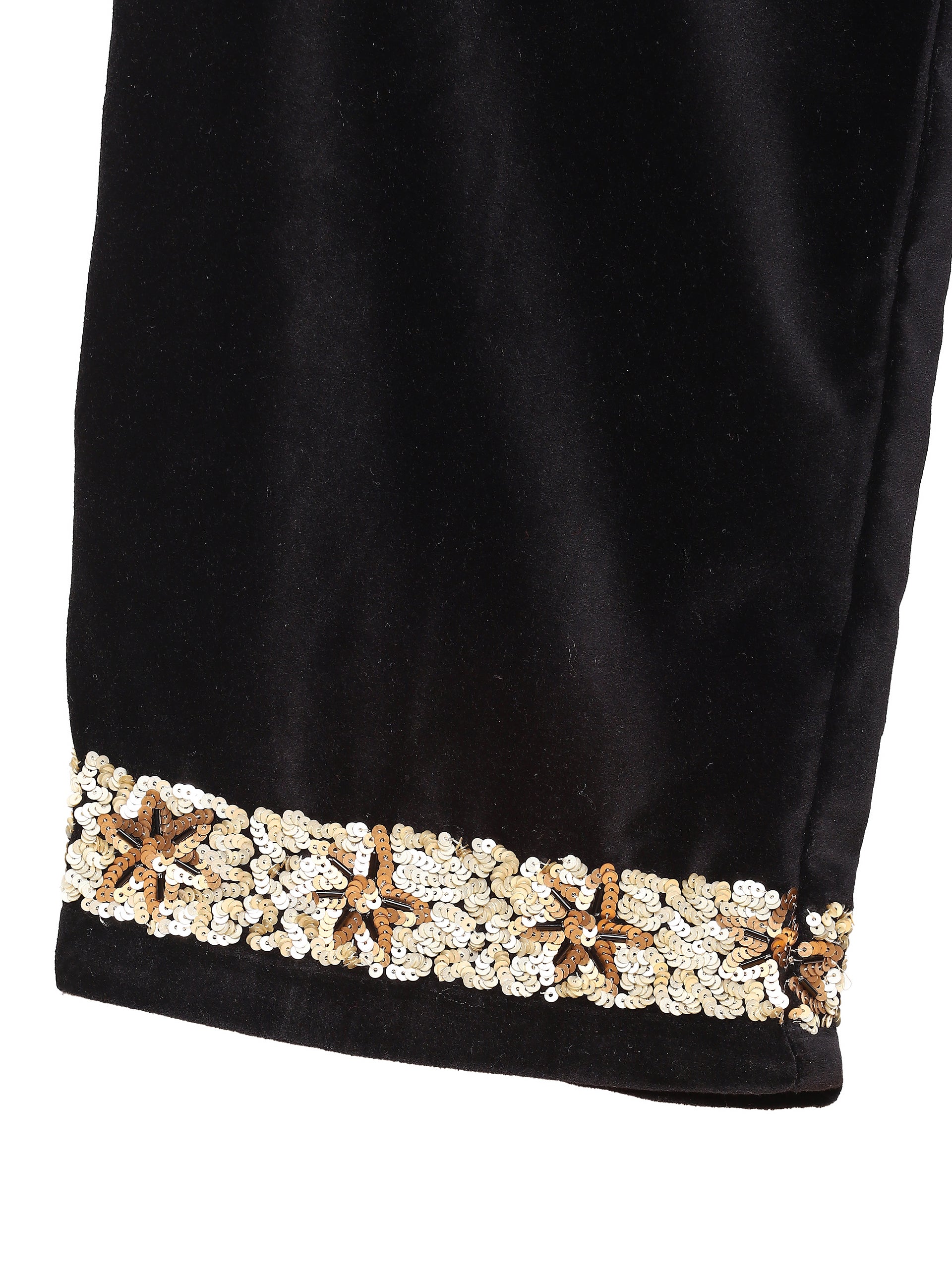 BLACK VELVET TROUSERS