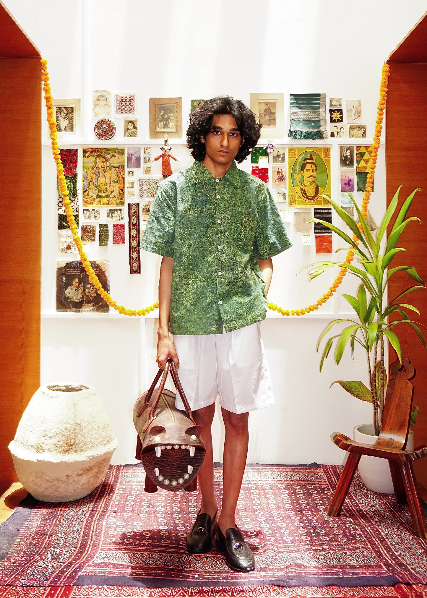 ‘HARIT’ AJRAKH HANDBLOCKED SHIRT