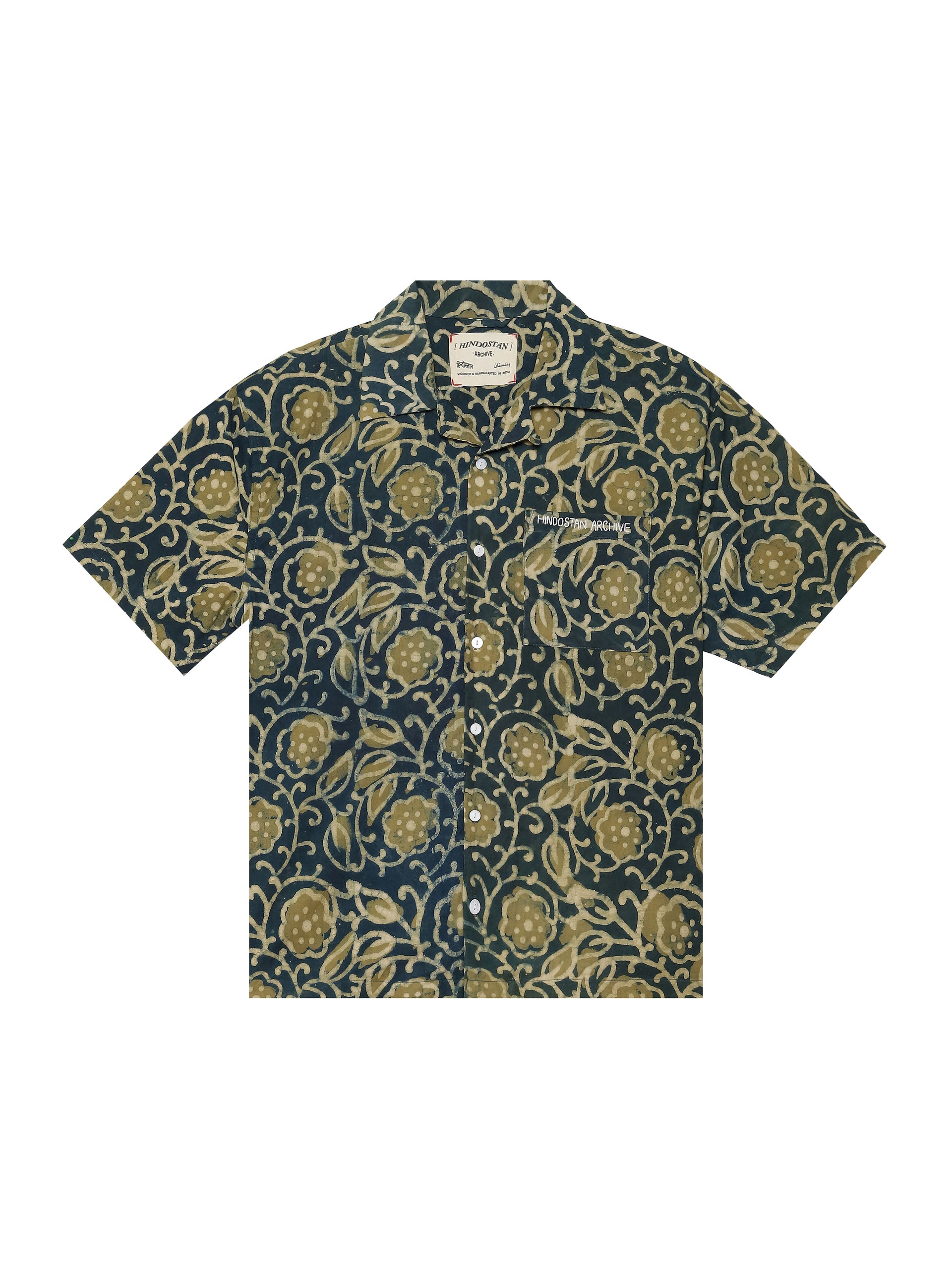 'PADMA' HANDBLOCKED SHIRT