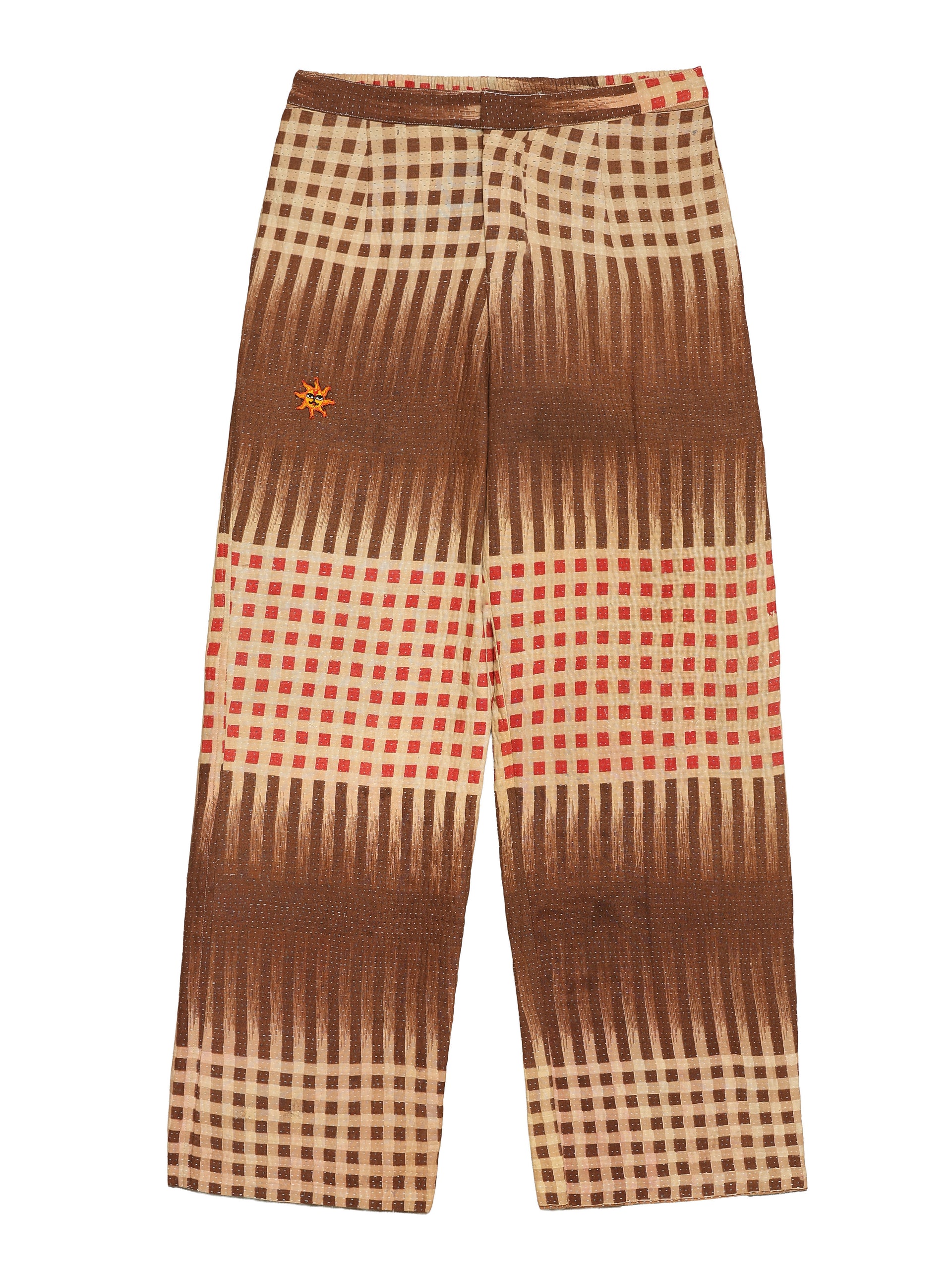 OMBRE CHECKS KANTHA TROUSERS