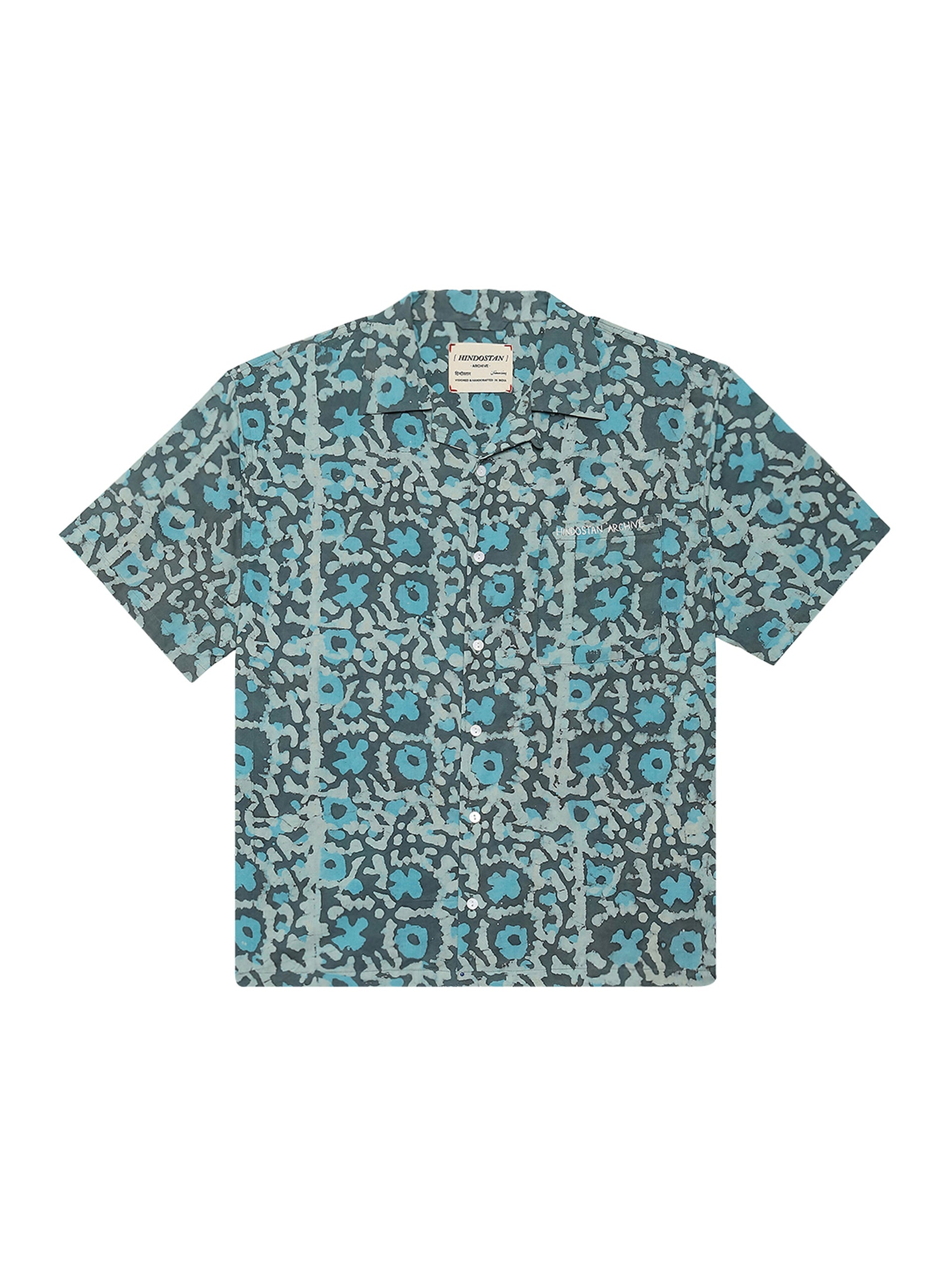 PUSHP' HANDBLOCKED SHIRT