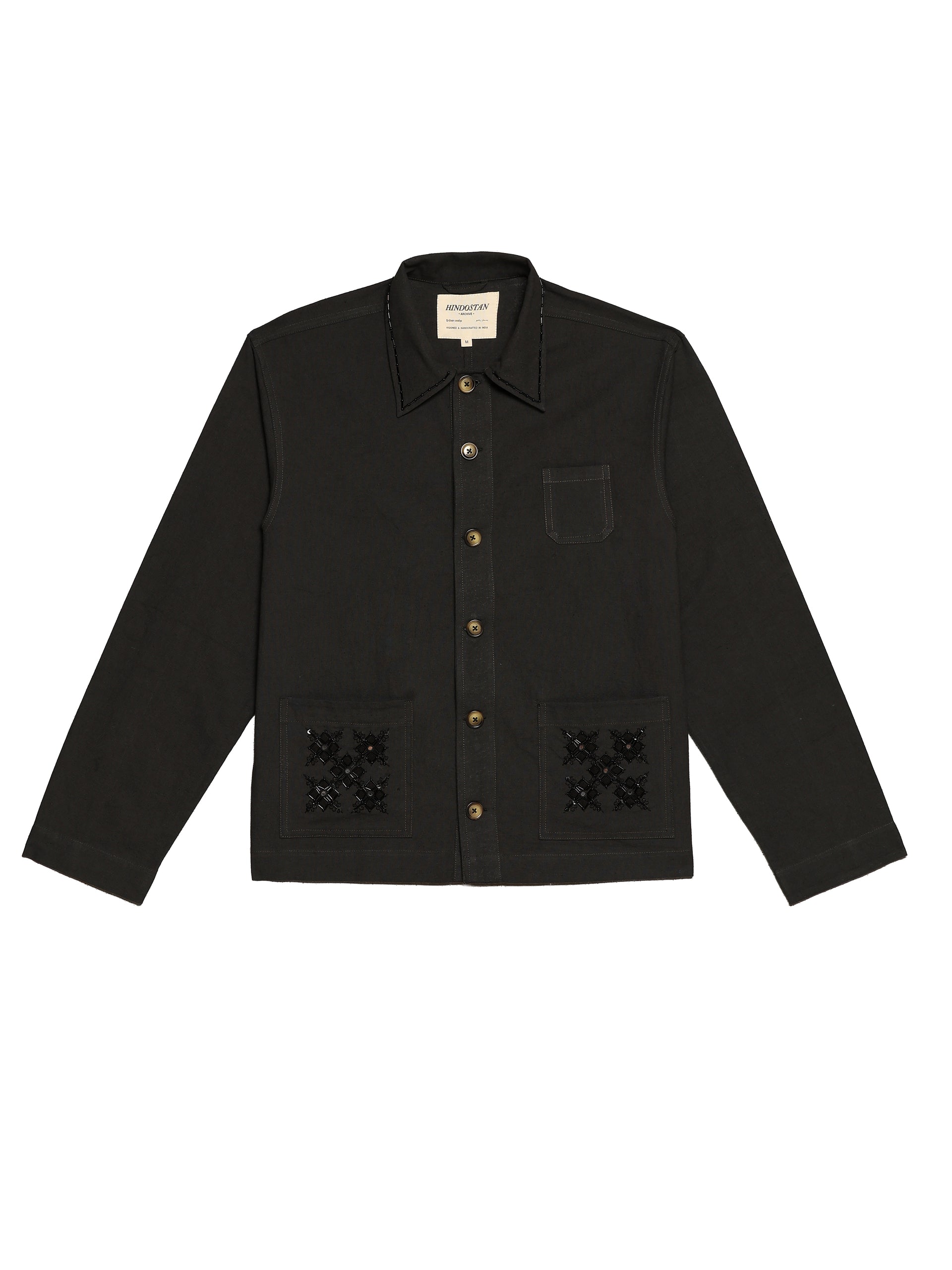 LINEN HAND-EMBROIDERED JACKET