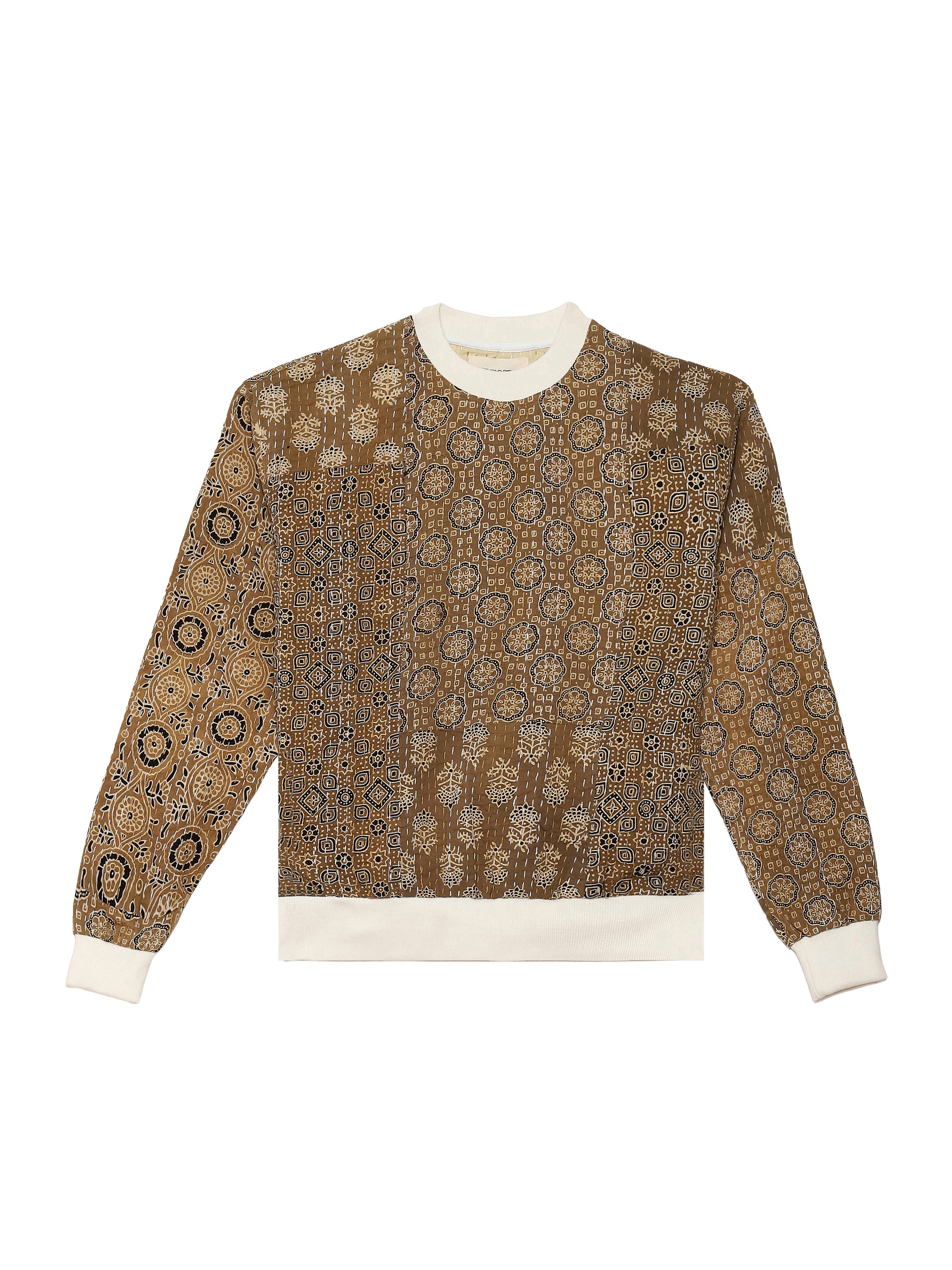 BEIGE AJRAKH SWEATSHIRT
