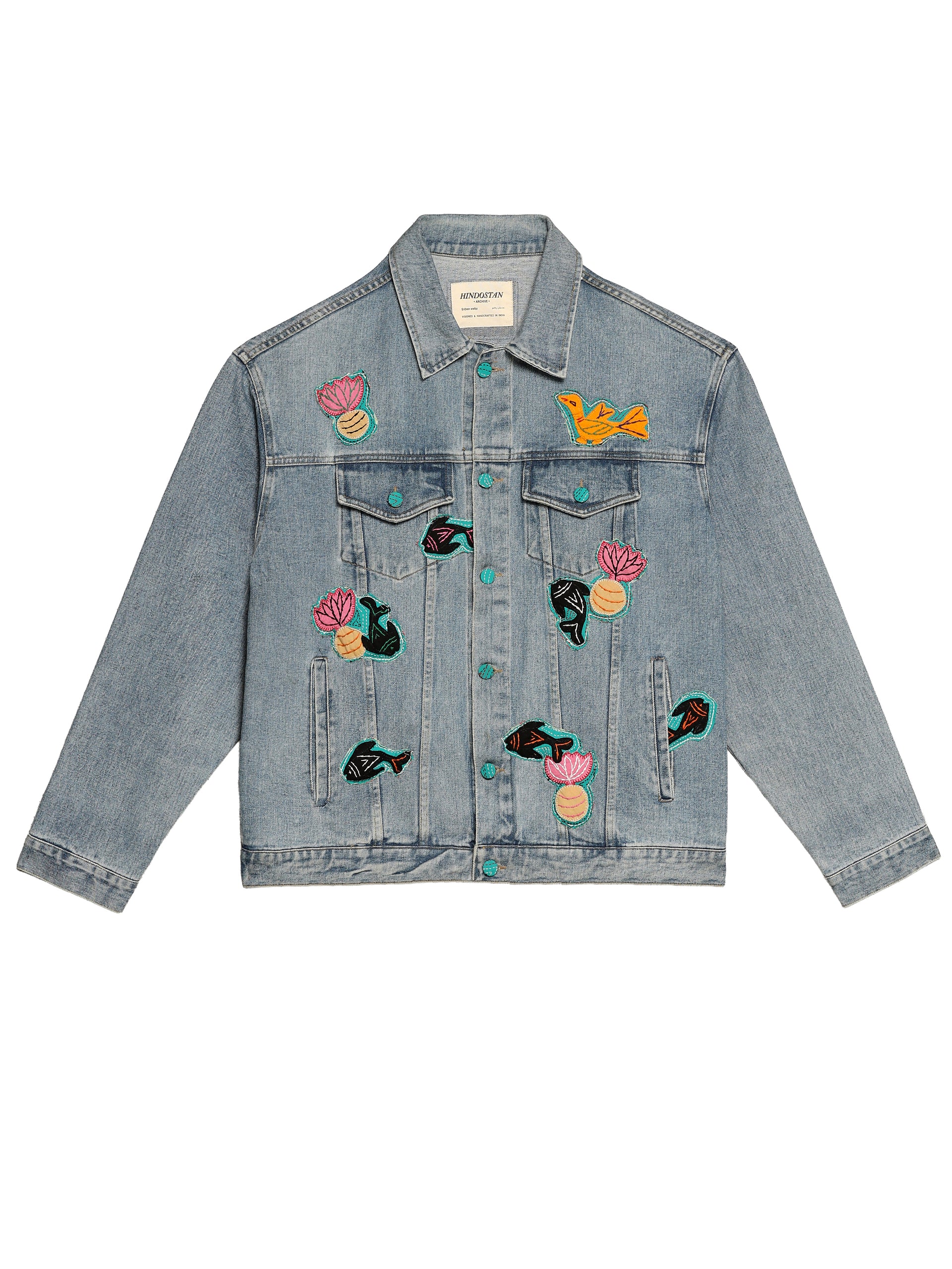 'JANNAT' KANTHA DENIM JACKET