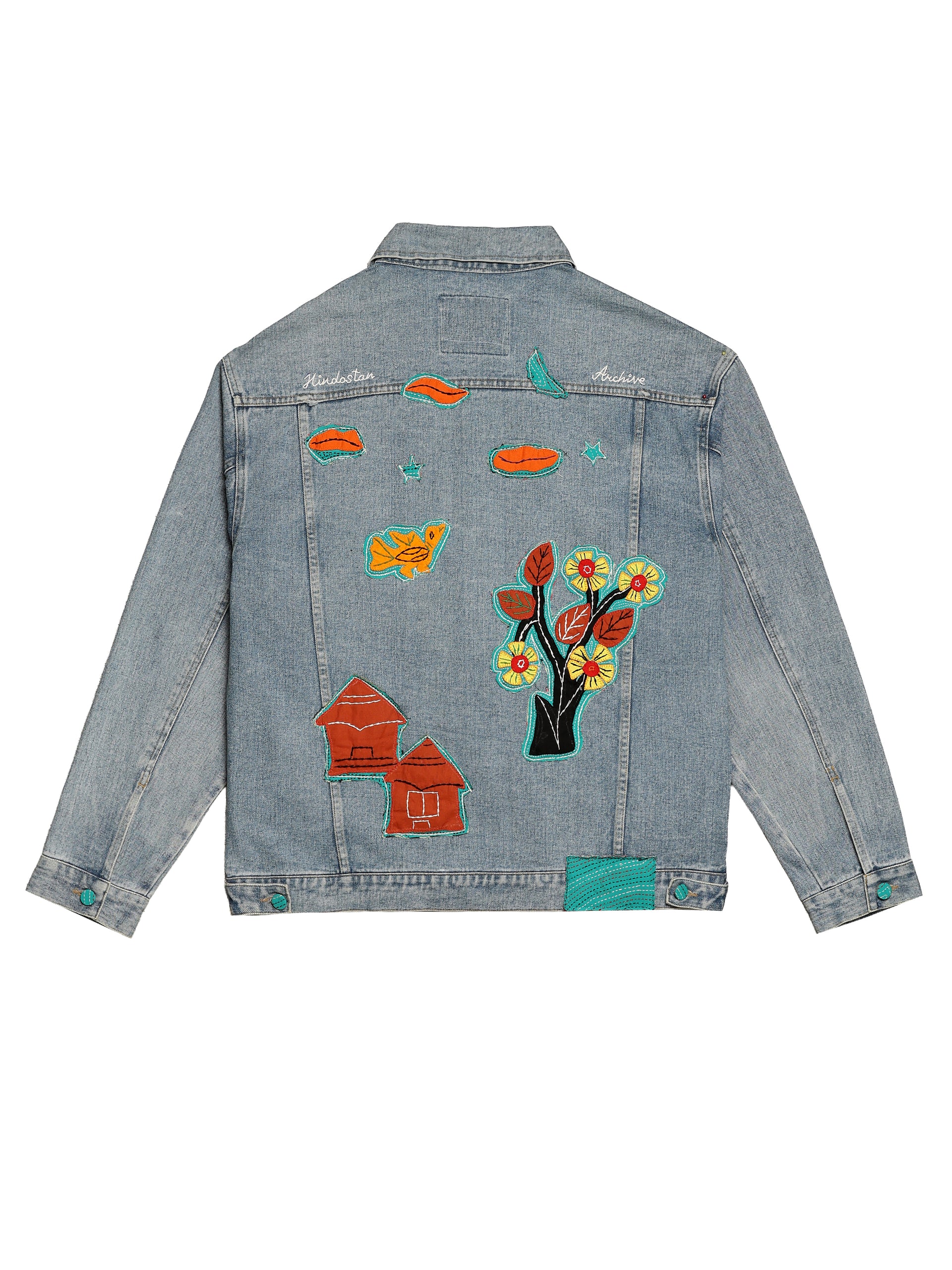 'JANNAT' KANTHA DENIM JACKET