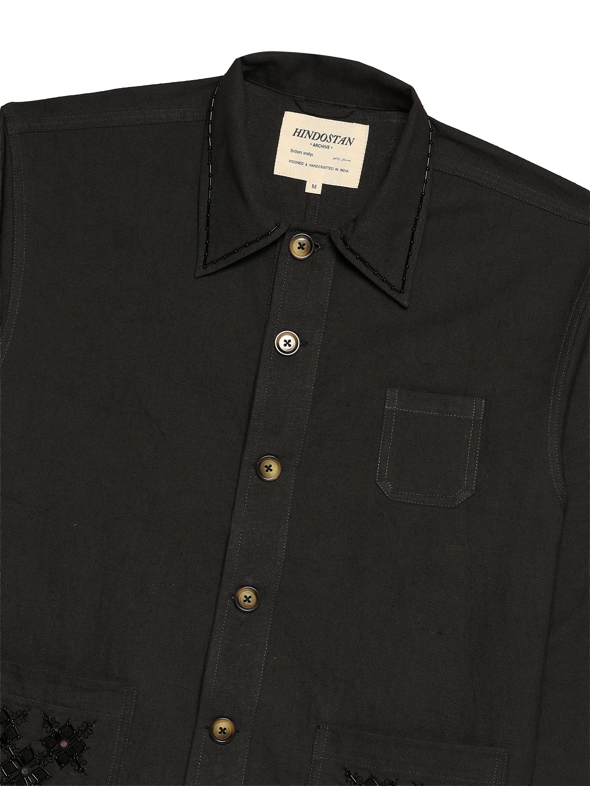 LINEN HAND-EMBROIDERED JACKET