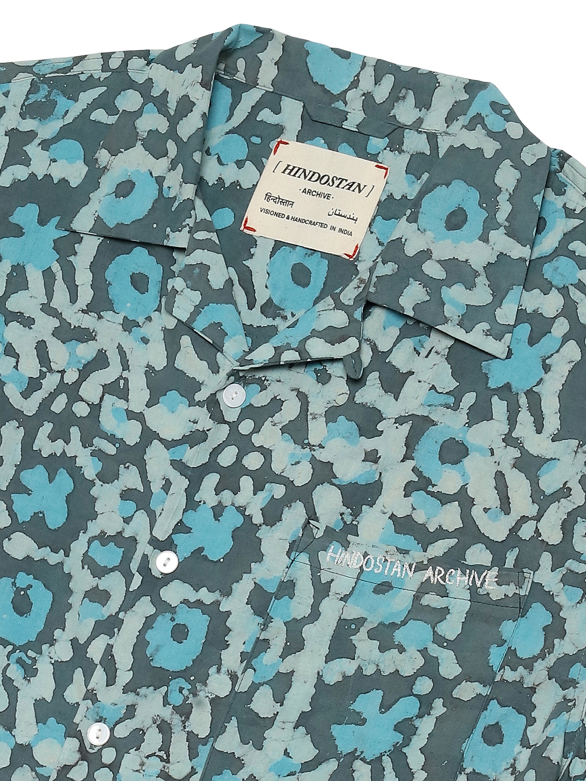 PUSHP' HANDBLOCKED SHIRT