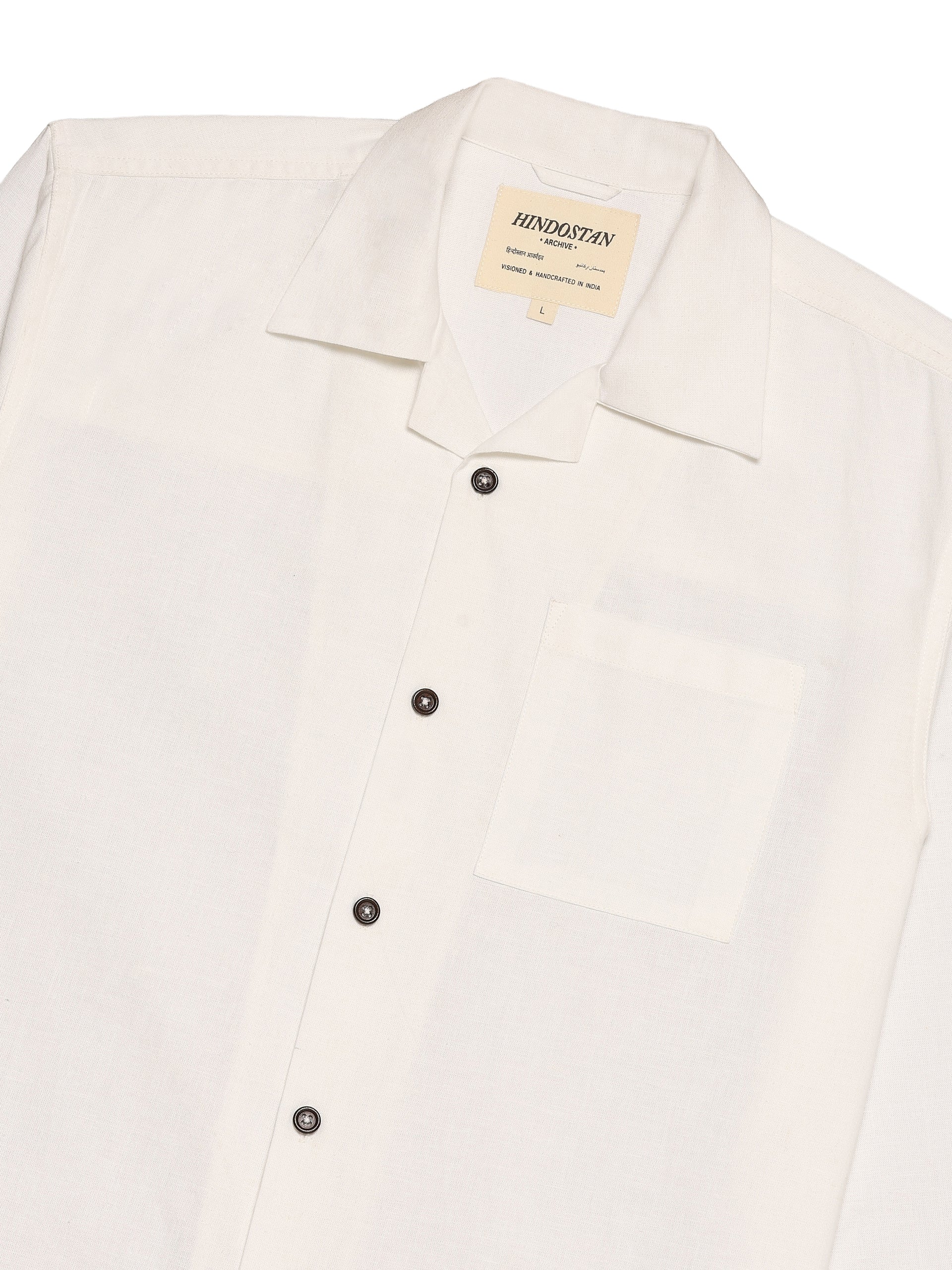MARIGOLD LINEN HAND-EMBROIDERED SHIRT