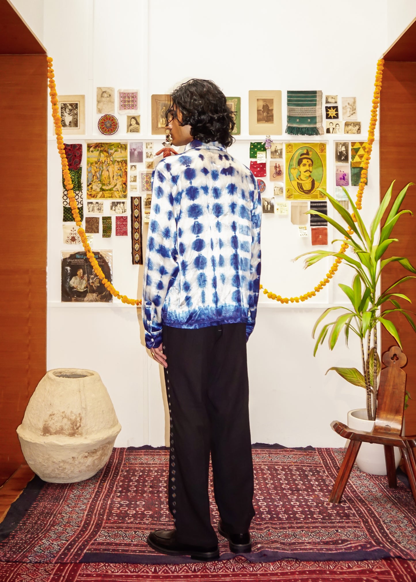 ‘SHIBORI' SILK SHIRT