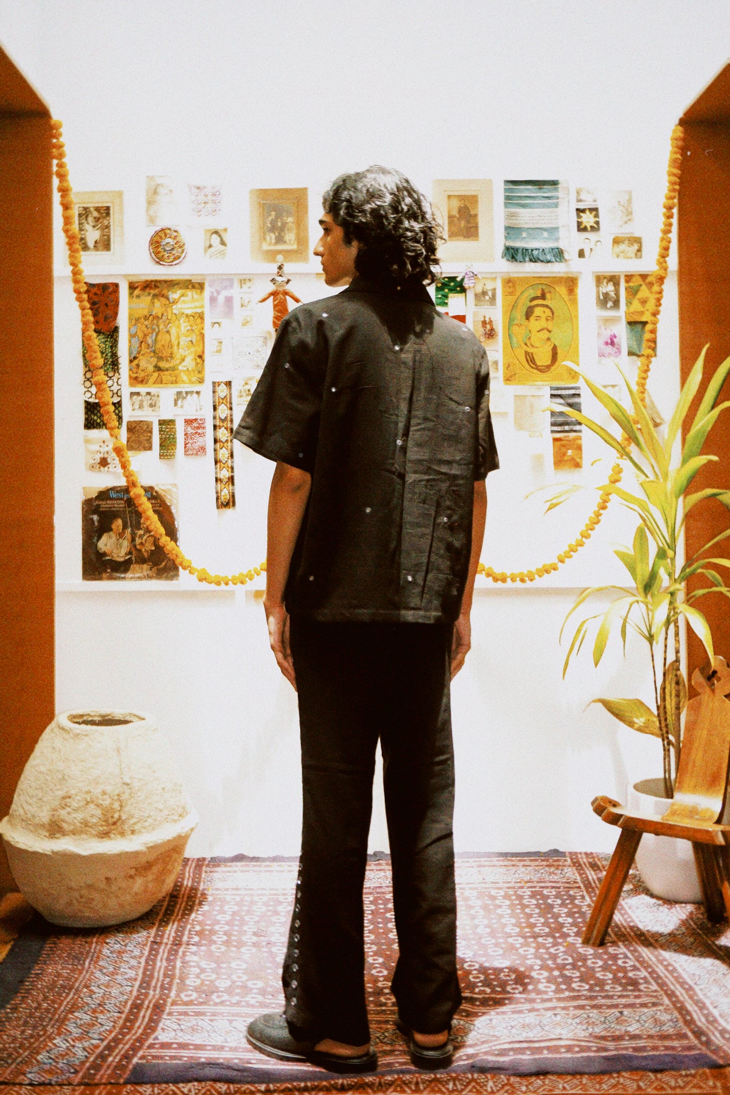 HAND EMBROIDERED MIRROR SHIRT
