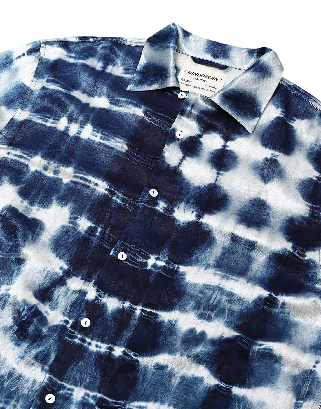 ‘SHIBORI' SILK SHIRT