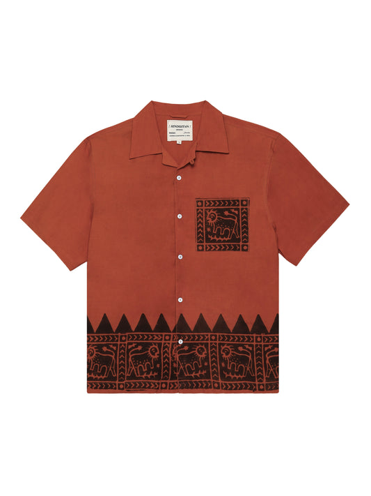 ‘TIGER’ HANDBLOCKED SHIRT