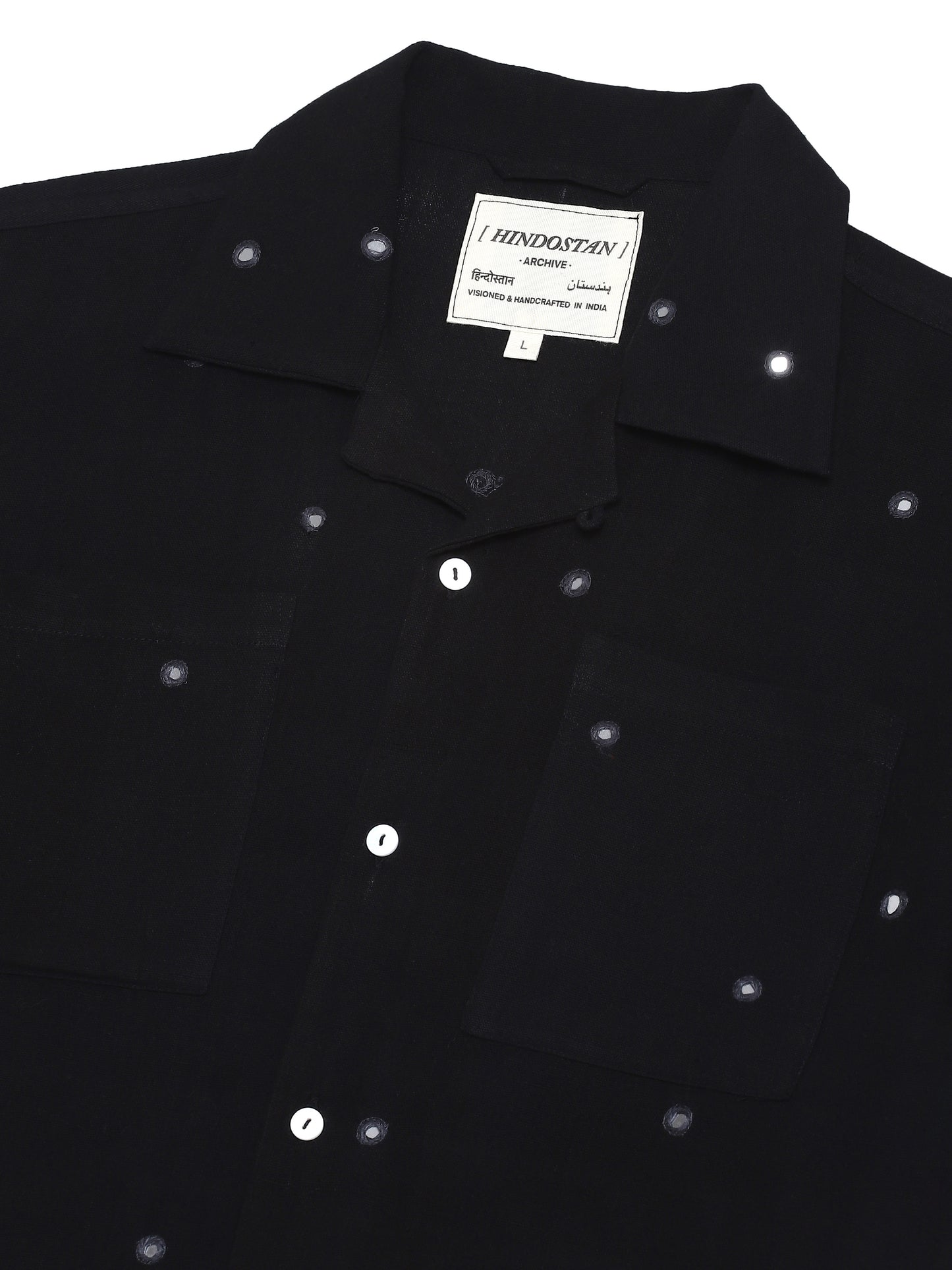 HAND EMBROIDERED MIRROR SHIRT