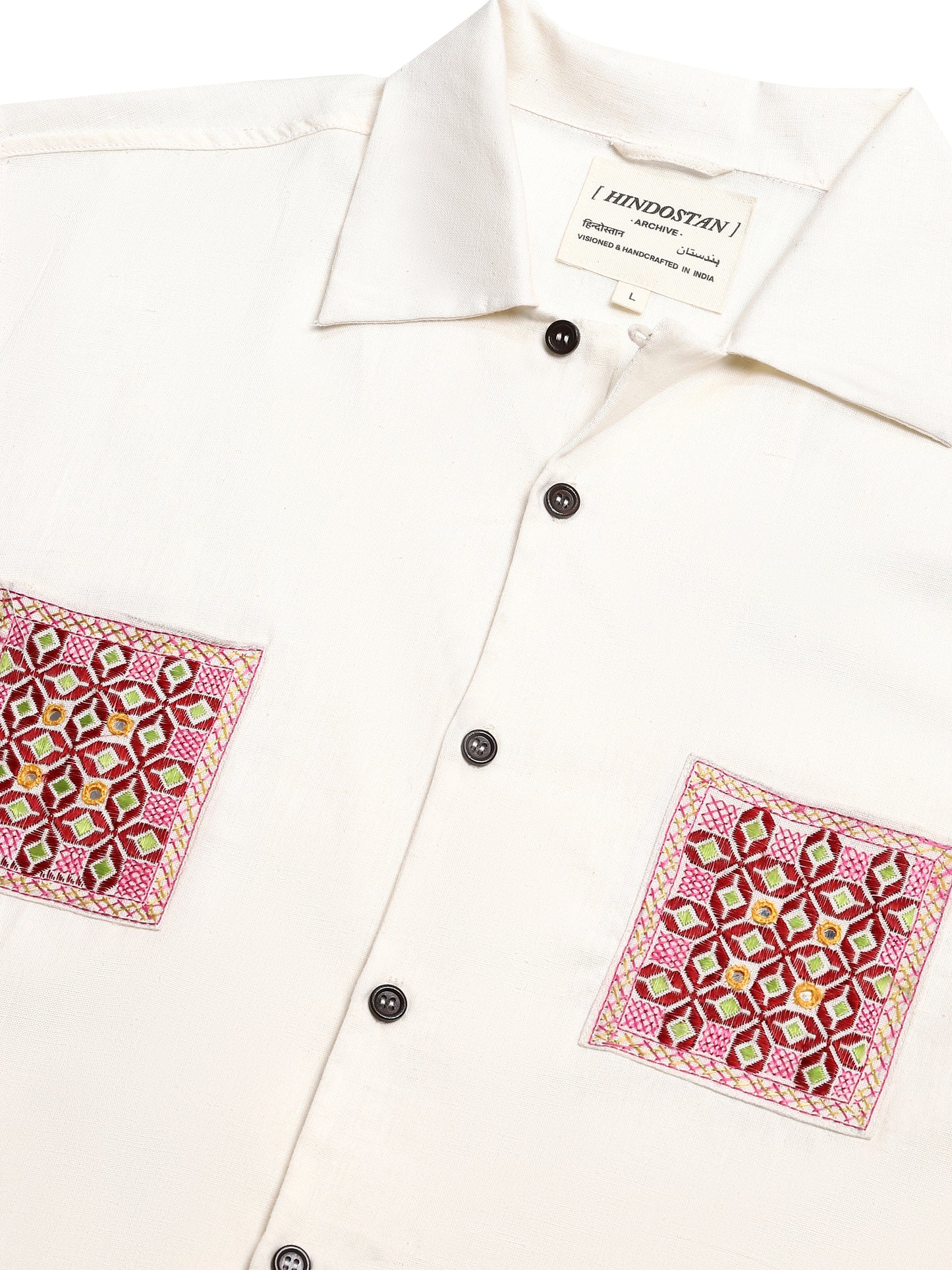 'SUF' KHADI COTTON CAMP SHIRT