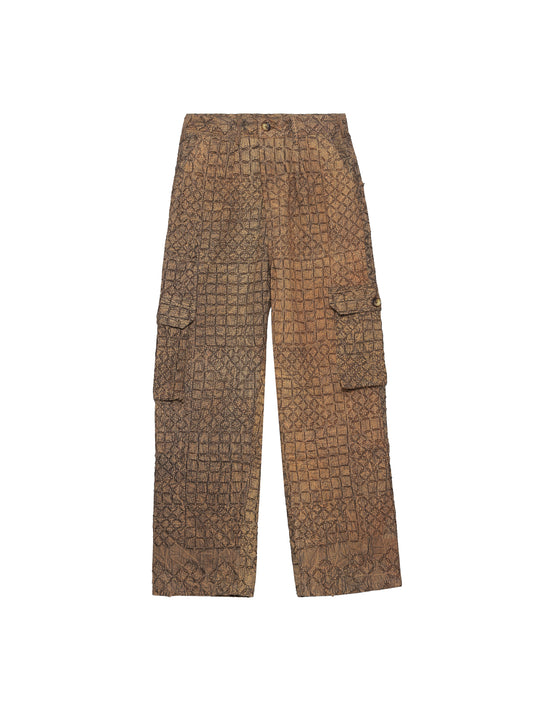 'RILLI' BROWN CARGO TROUSERS