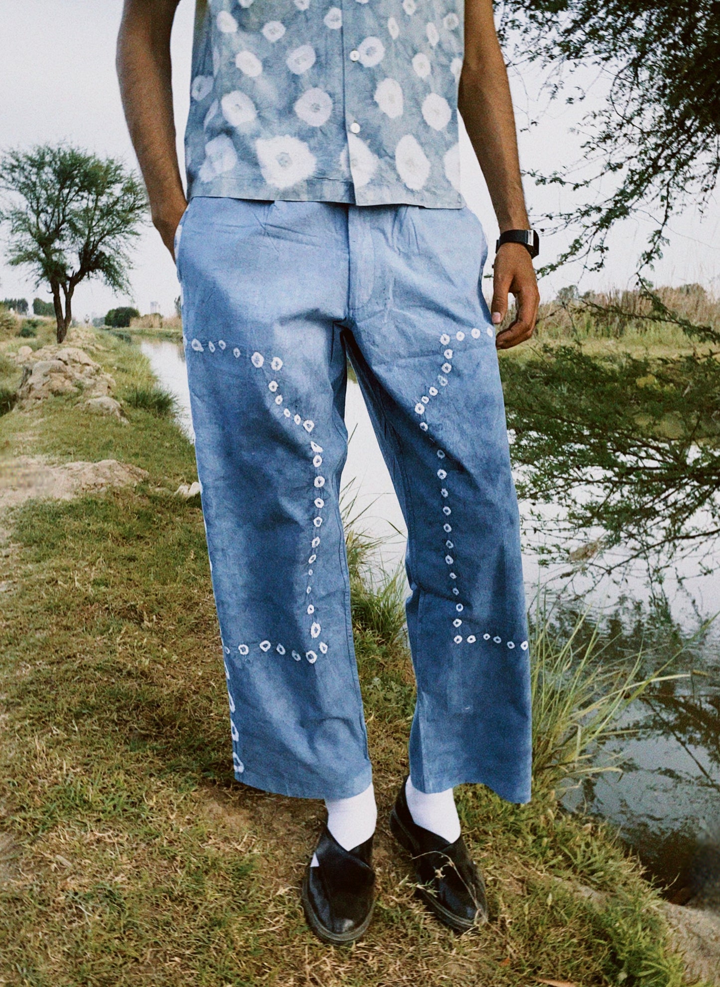 BANDHANI DOUBLE-KNEES TROUSERS