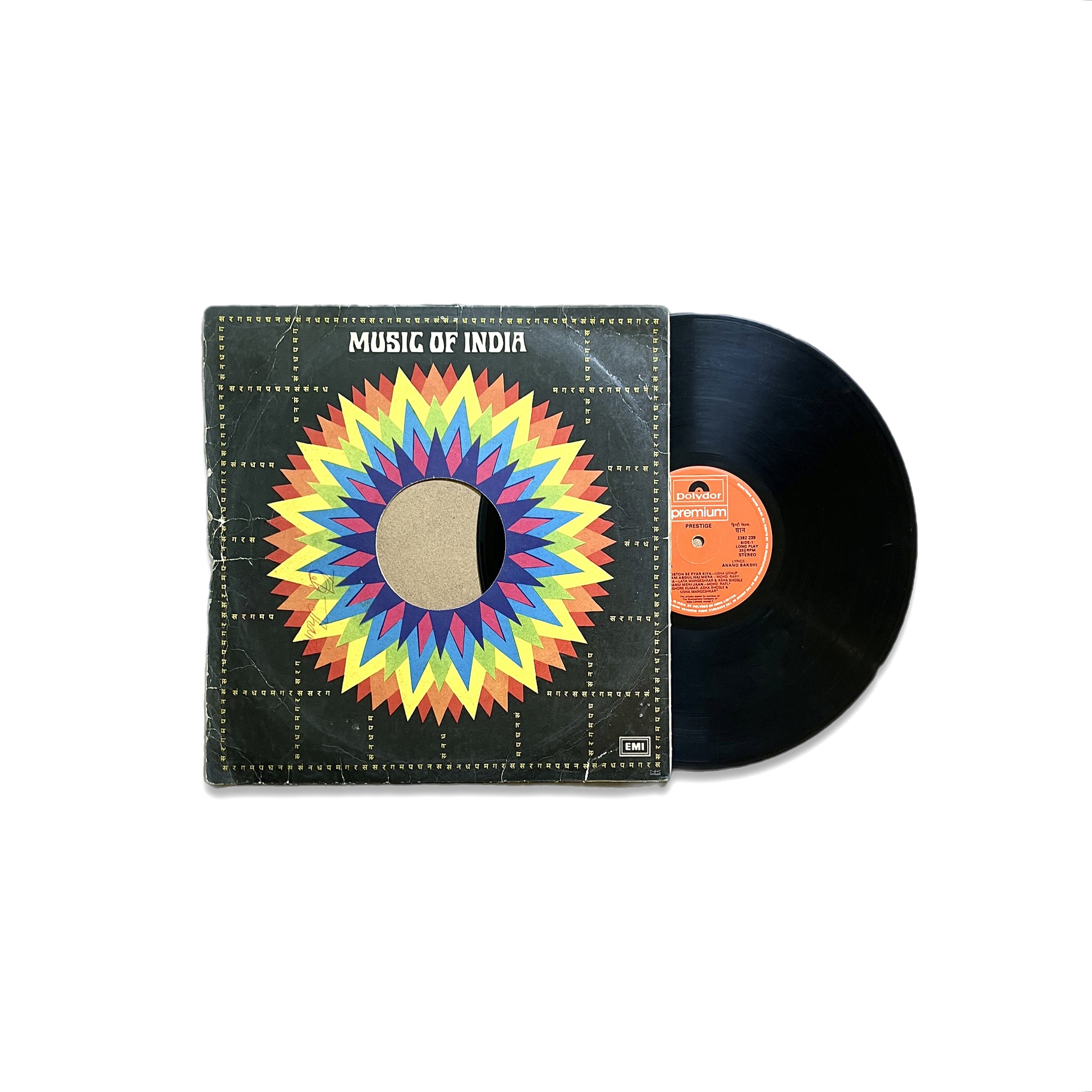 MUSIC OF INDIA - VINTAGE VINYL LP RECORD