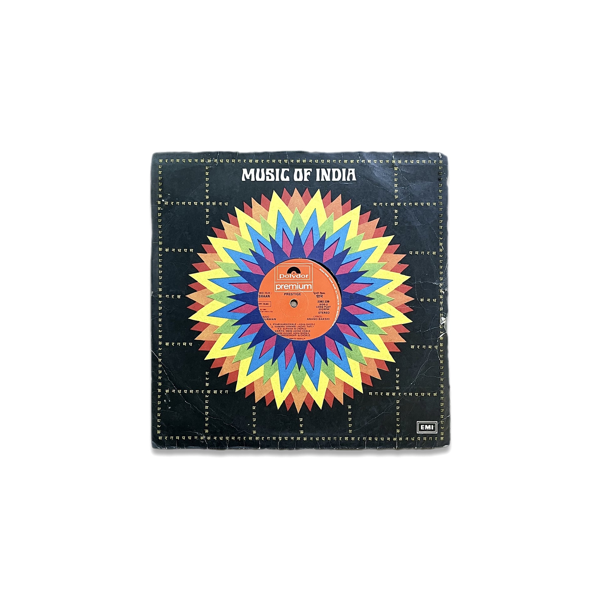 MUSIC OF INDIA - VINTAGE VINYL LP RECORD