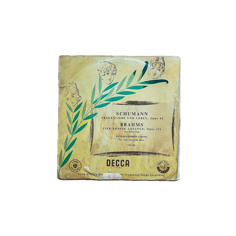 Vintage record cover with 'Decca' branding and classical music design on a white background