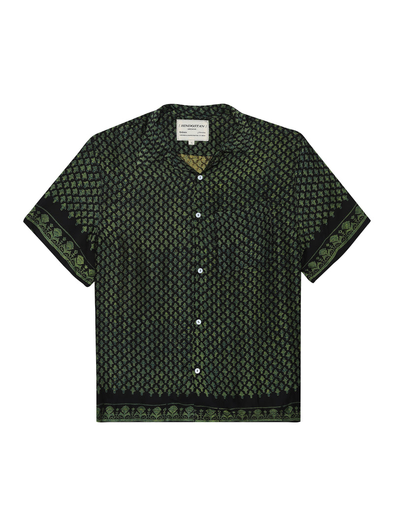 ‘LAUNG' AJRAKH SILK SHIRT
