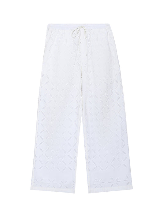 'RILLI' HAND-EMBROIDERED TROUSERS