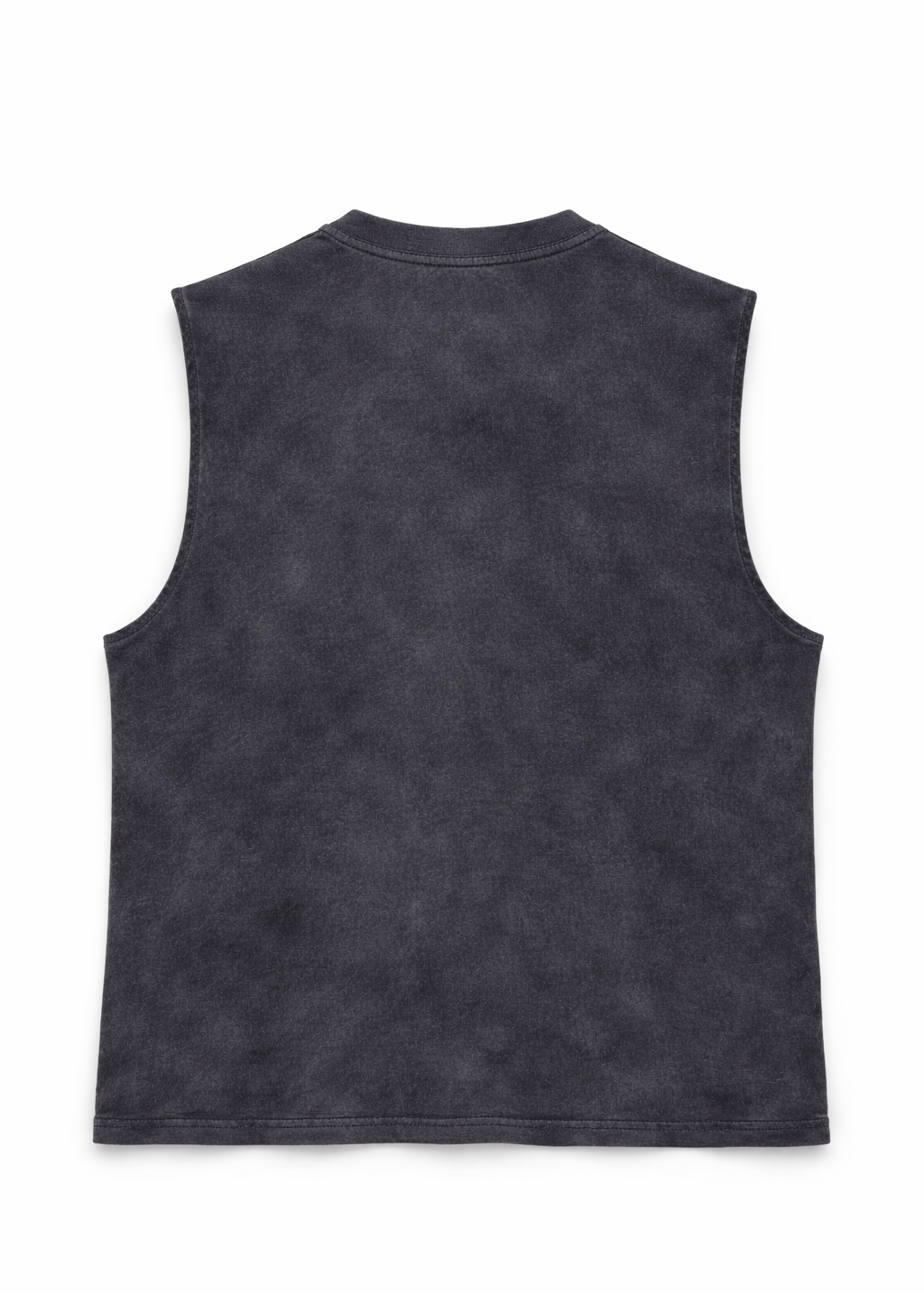 Distressed Bengal Tiger graphic tank top vest back view – artisan menswear Indian handloom clothing by Hindostan Archive