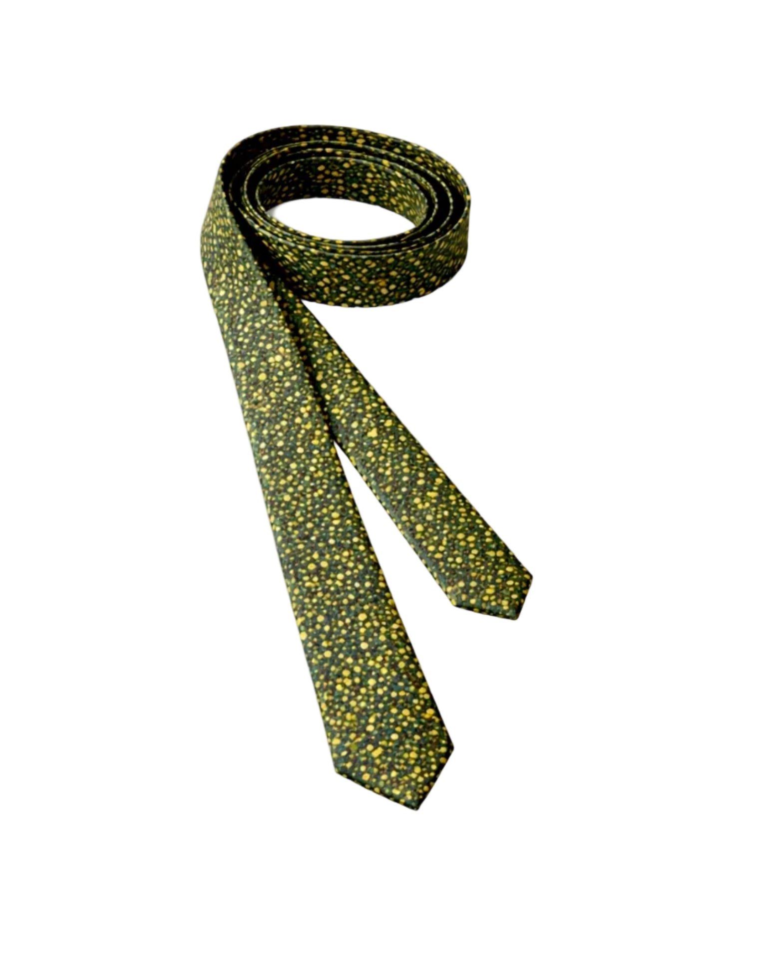 Jugnu Ajrakh hand block printed pure silk tie shown diagonally – Indian artisan menswear accessory by Hindostan Archive