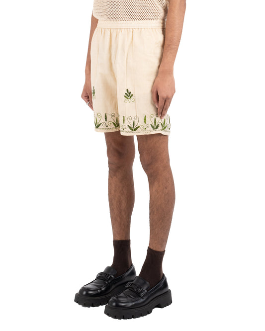 'HARIT' HAND-EMBROIDERED SHORTS - Hindostan Archive 