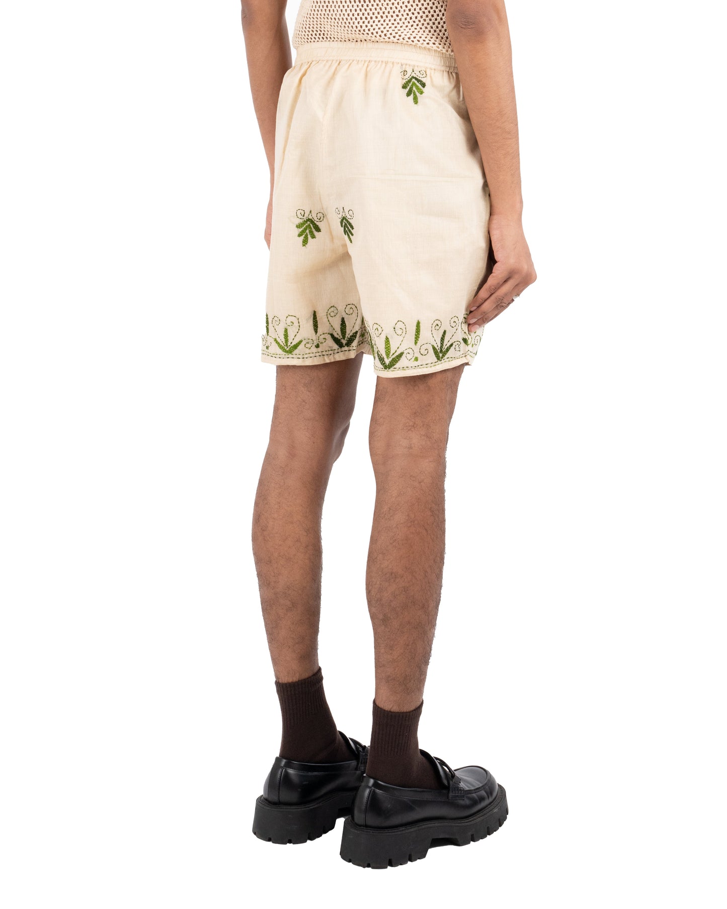 'HARIT' HAND-EMBROIDERED SHORTS - Hindostan Archive 