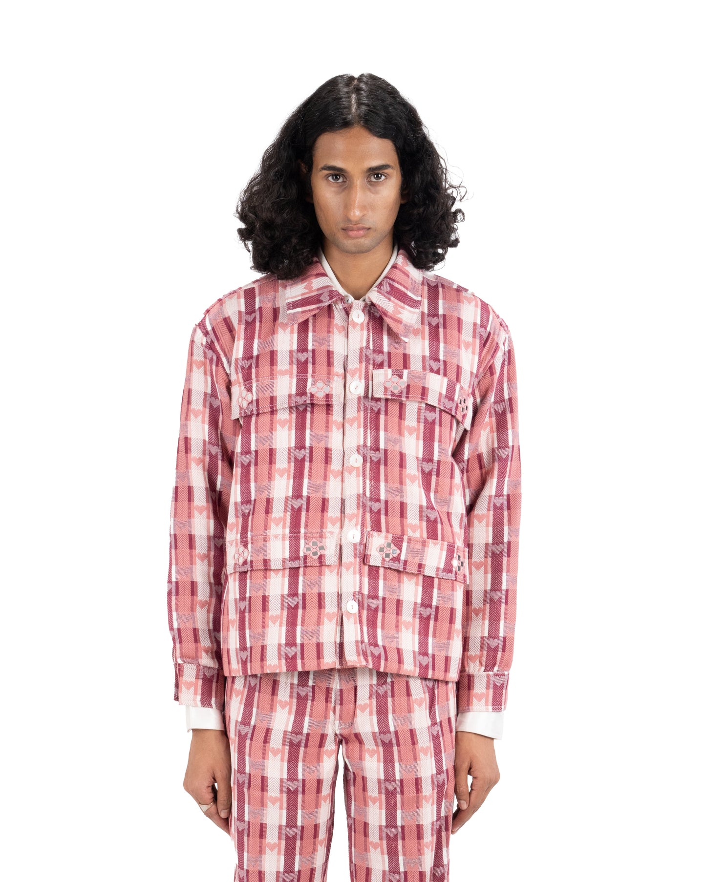 ‘DIL’ MIRROR CHECKERED JACKET - Hindostan Archive 