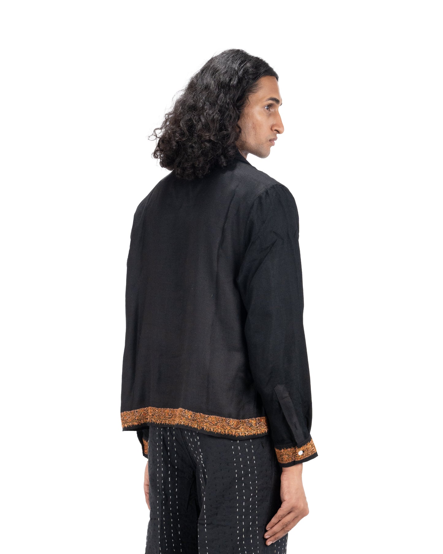 'PASHMINA'  HAND-EMBROIDERED SHIRT - Hindostan Archive 