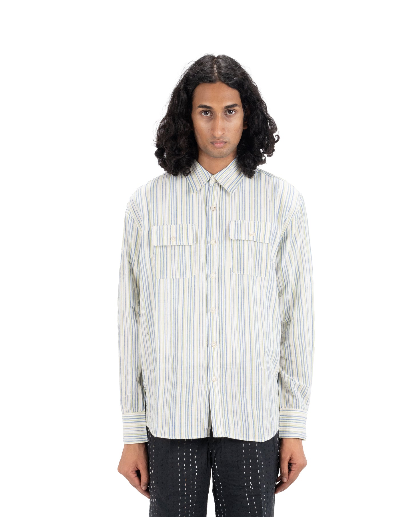 STRIPED HANDWOVEN SHIRT (2.0) - Hindostan Archive 