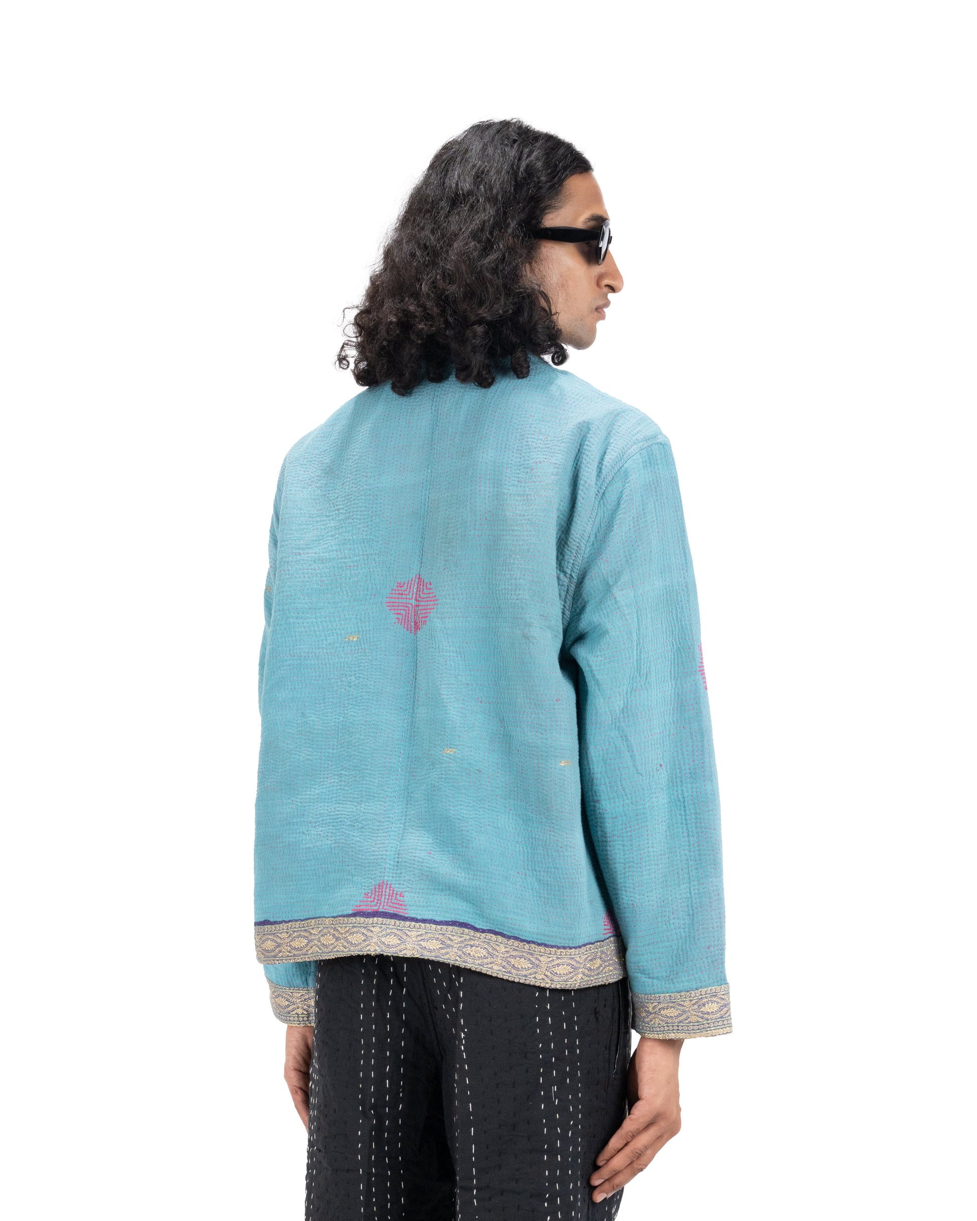 ‘PALLU’ VINTAGE KANTHA JACKET - Hindostan Archive 