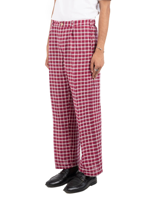 RED CHECKERED TROUSERS - Hindostan Archive 